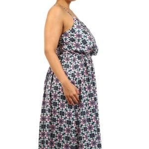 Cals Dresses - Plus Mosaic Print Maxi Cals Dresses - Plus Mosaic Print Maxi